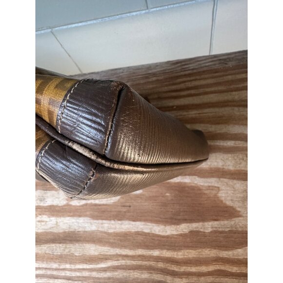 Fendi Roma Zucca Monogram Crossbody Bag Vintage Brown Leather & Canvas Italy - Picture 4 of 11